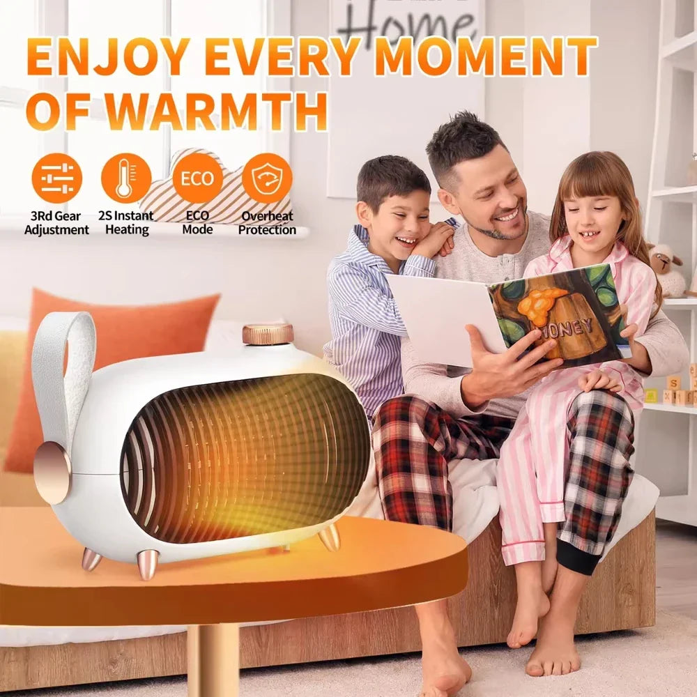 Portable Electric Heater for Home Use Specially Designed for Winter Bedroom Heating Built in Overheat Protection Instant Heating
