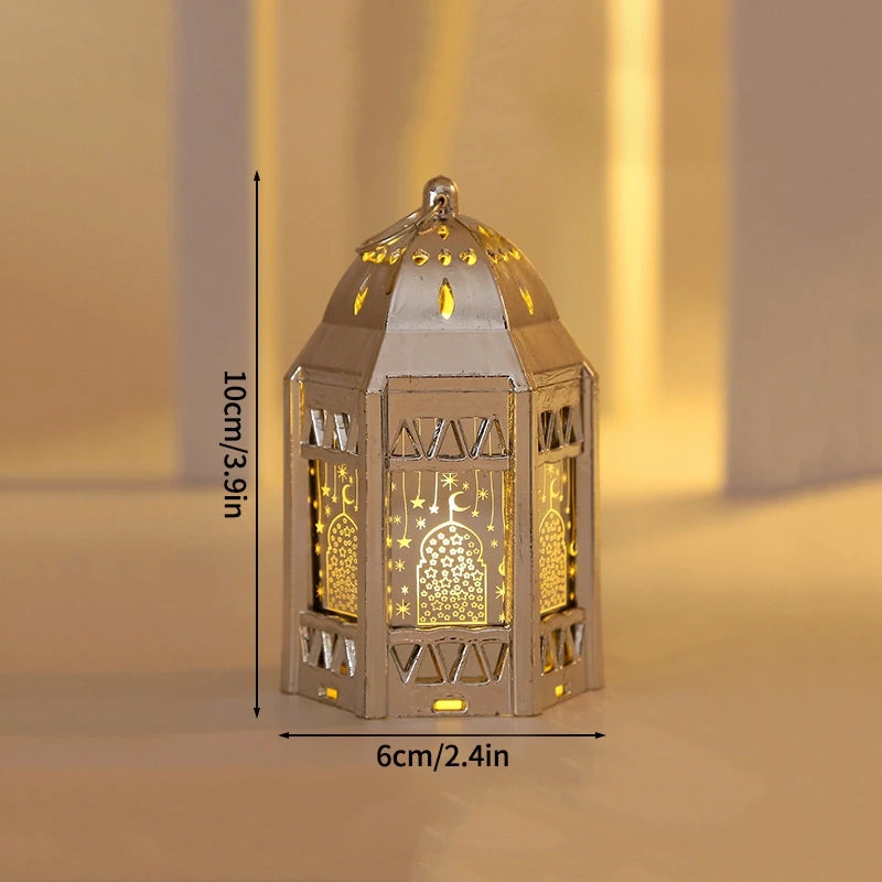 فوانيس رمضان كلاسيكية صغيرة بإضاءة LED | زينة رمضان للبيت والسفرة
