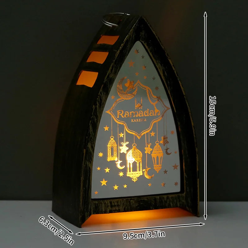 فوانيس رمضان كلاسيكية صغيرة بإضاءة LED | زينة رمضان للبيت والسفرة