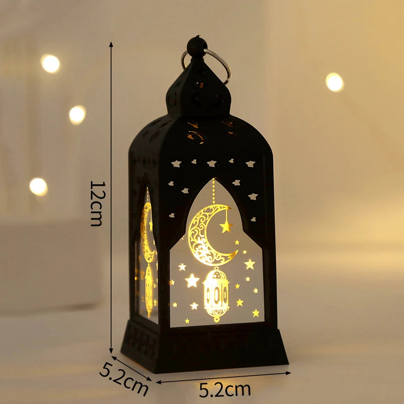 فوانيس رمضان كلاسيكية صغيرة بإضاءة LED | زينة رمضان للبيت والسفرة