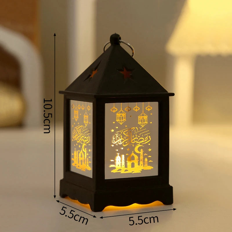 فوانيس رمضان كلاسيكية صغيرة بإضاءة LED | زينة رمضان للبيت والسفرة