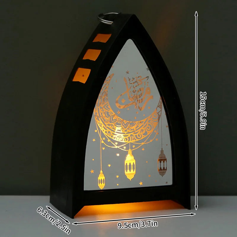 فوانيس رمضان كلاسيكية صغيرة بإضاءة LED | زينة رمضان للبيت والسفرة