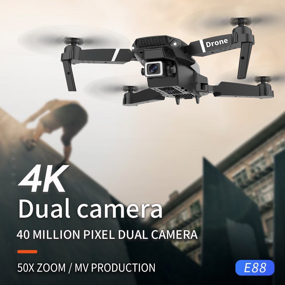 2021 NEW Drone 4k profession HD Wide Angle Camera 1080P WiFi fpv Drone Dual Camera Height Keep Drones Camera Helicopter Toys
