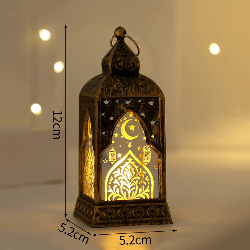 فوانيس رمضان كلاسيكية صغيرة بإضاءة LED | زينة رمضان للبيت والسفرة